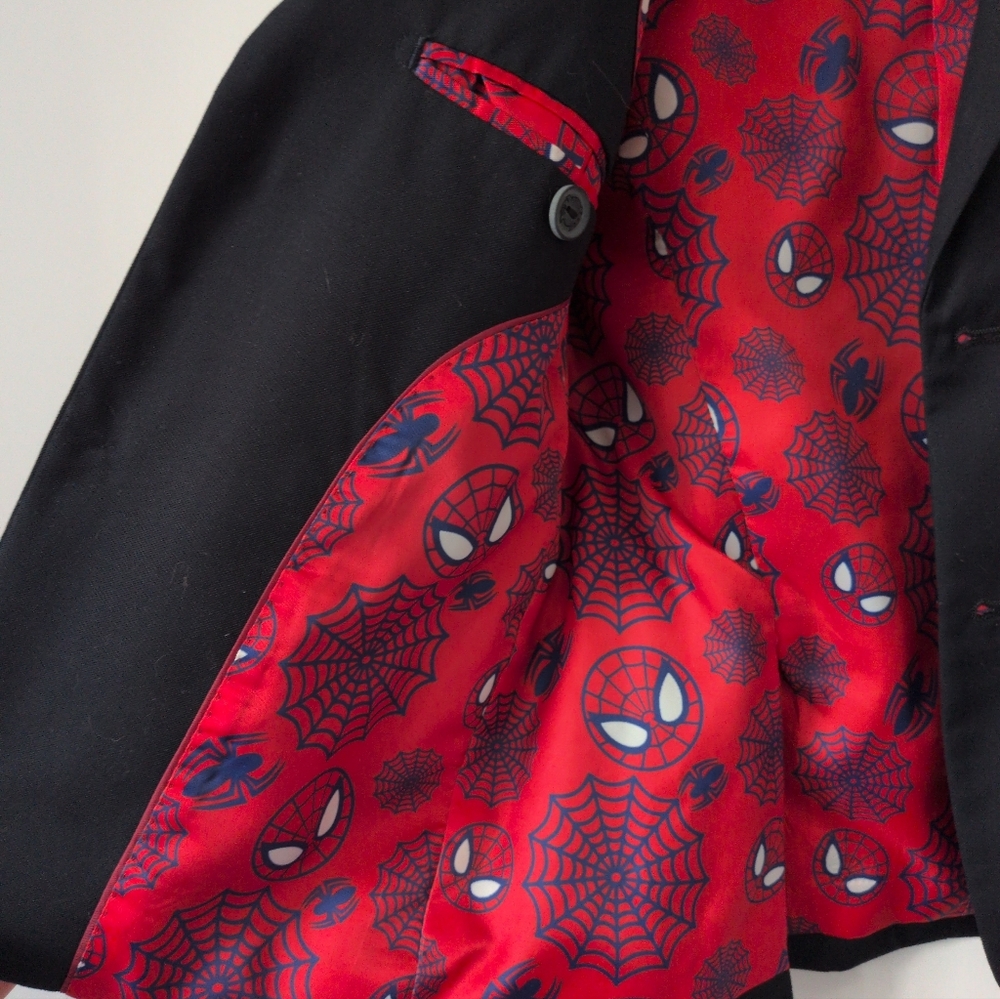 Fun Suits Navy Blazer with Spider-Man Lining